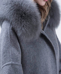 Cashmere Wool Fox Fur Coat - Women - UGG Specialist Australia