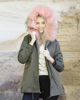 Parka Jacket Green Pink - Women - UGG Specialist Australia