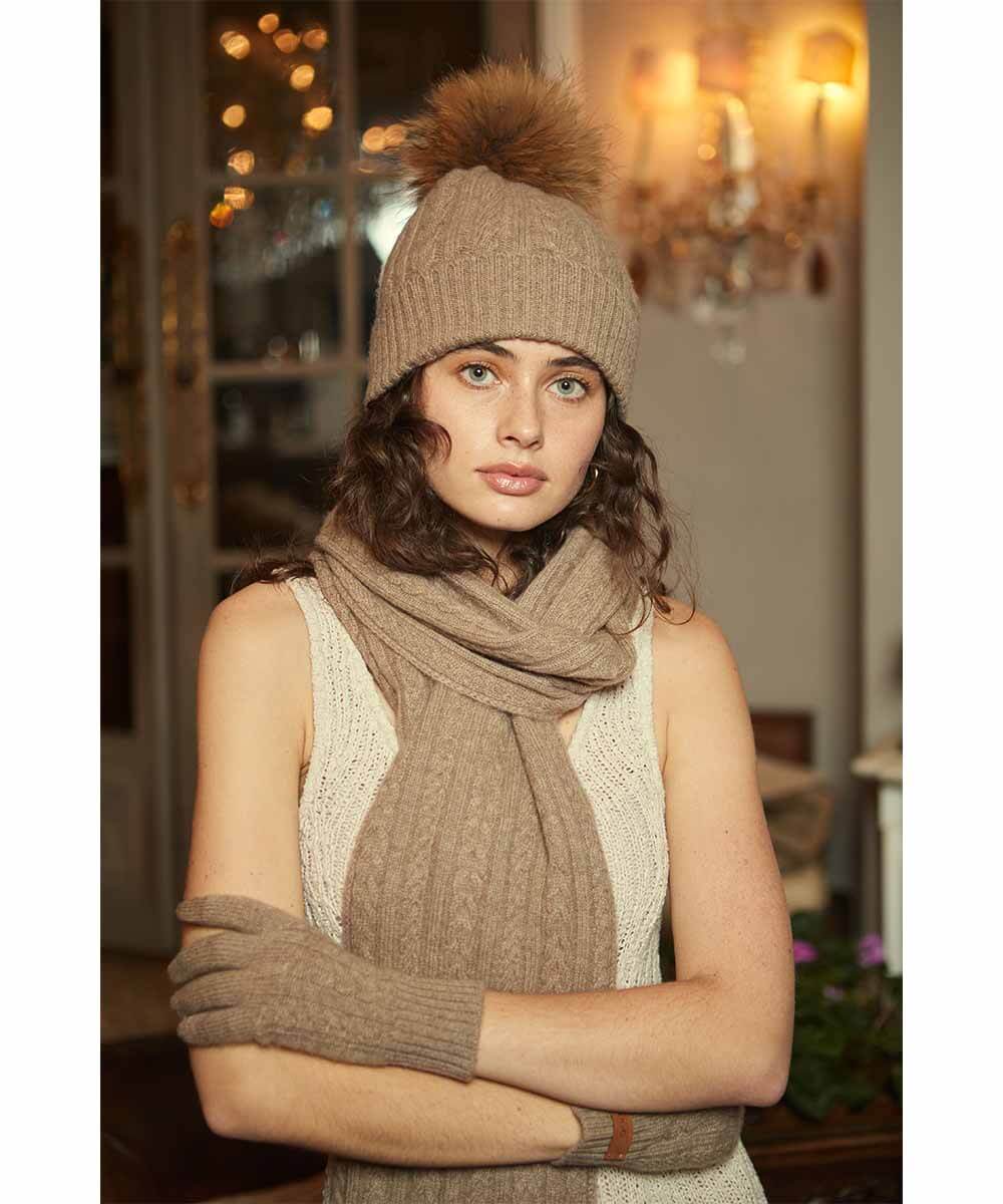 Cashmere Cable UGG Scarf