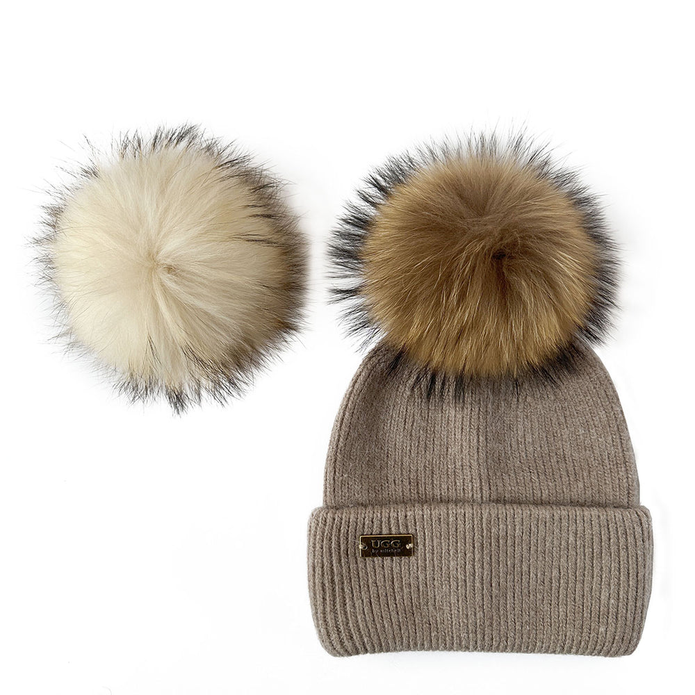 Mitchell-Y Pom Pom UGG Beanies 3P - UGG Specialist Australia